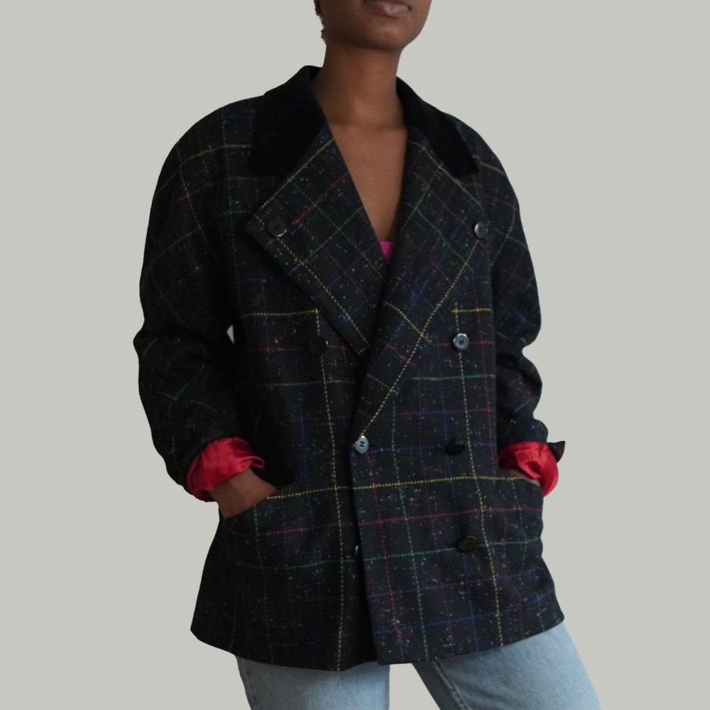 Vintage Escada Double Breast Jacket + Skirt Set